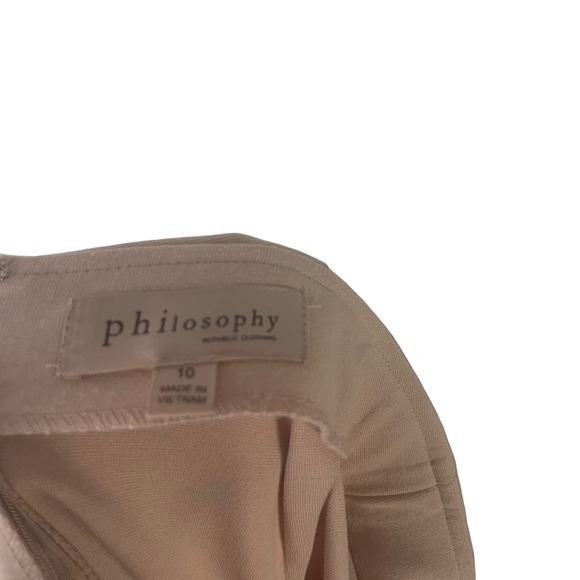 Philosophy Size 10 Soft Pink Career Work Pencil Skirt - Picture 5 of 7